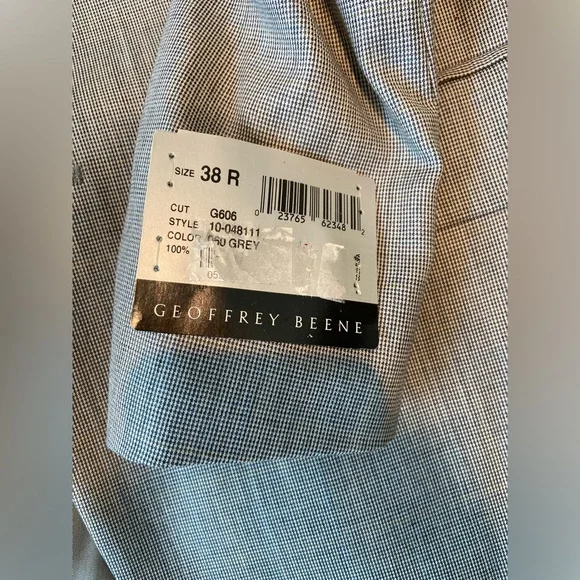 Geoffrey Beane Gray Jacket Blazer Sport Coat 38R